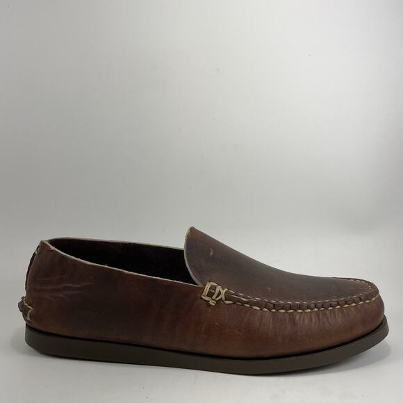 Oak Street Bootmakers Slip Moc Mens Size 10 D Brown Leather Chromexcel Slip  On